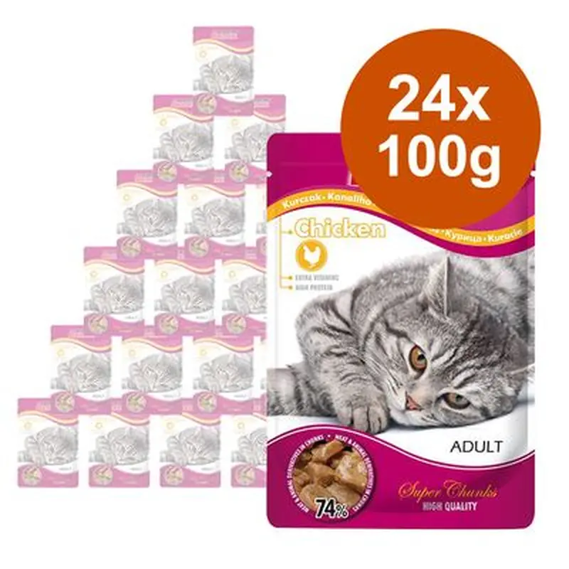 Super Benek Super Chunks 24 x 100g - Beef in Sauce