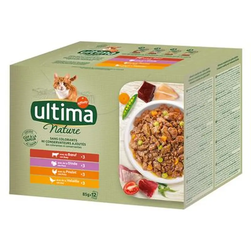 Ultima Nature - Meat Selection: 48 x 85g (Beef, Turkey, Chicken, Poultry)