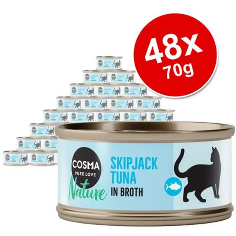Cosma Nature Saver Pack 48 x 70g - Tuna & Shrimps