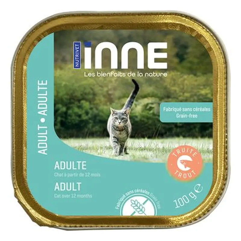 Nutrivet Inne Adult Cat with Trout - Saver Pack: 32 x 100g