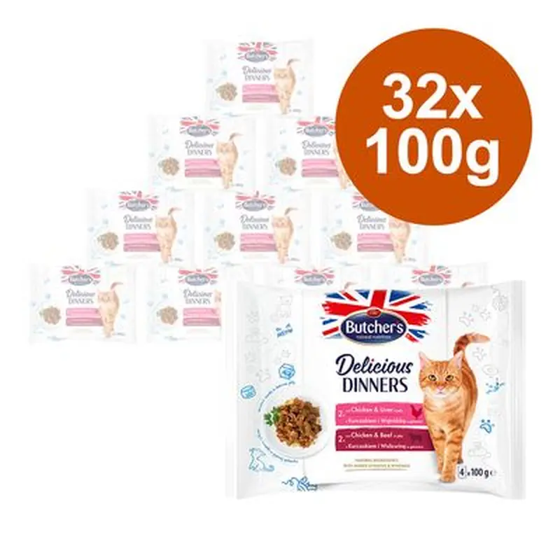 Butcher's Delicious Dinners 32 x 100g - Mix: Ocean Fish, Cod