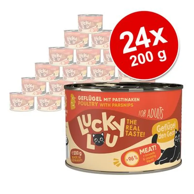 Lucky Lou Adult Saver Pack 24 x 200g - Poultry & Pheasant