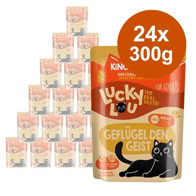 Lucky Lou Adult Saver Pack 24 x 300g - Poultry & Deer