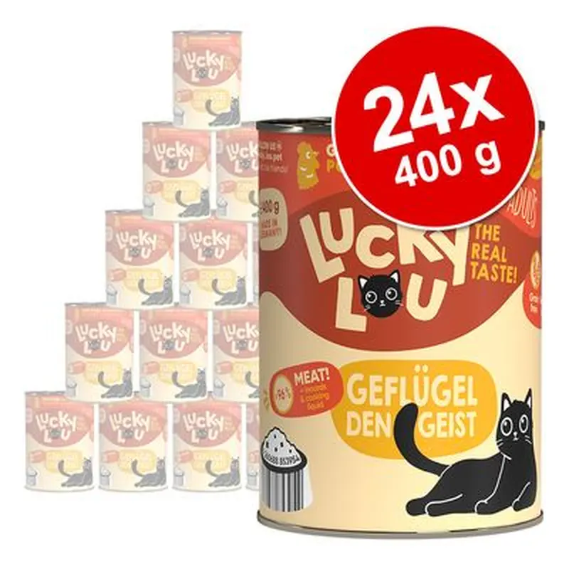 Lucky Lou Adult Saver Pack 24 x 400g - Poultry & trout