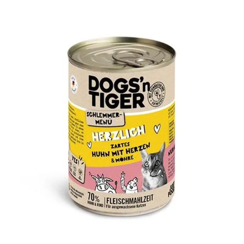 Dogs'n Tiger Gourmet Menu 6 x 400g - Beef with Liver