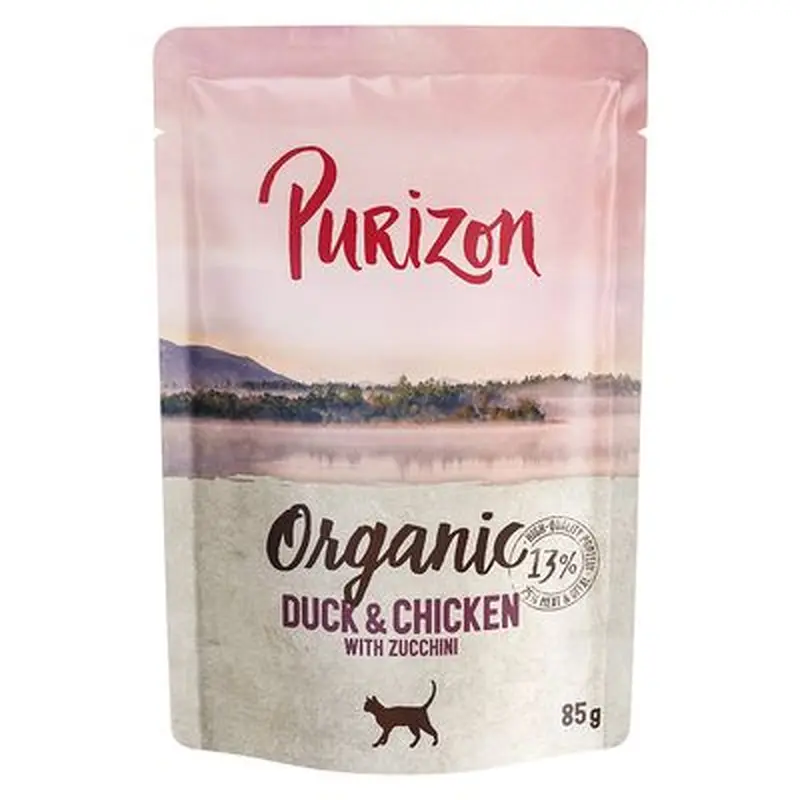 Purizon Organic 6 x 85g - Duck & Chicken with Courgette