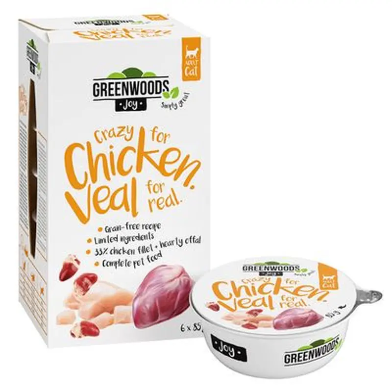 Greenwoods Joy - Chicken Fillet with Veal - 6 x 85g