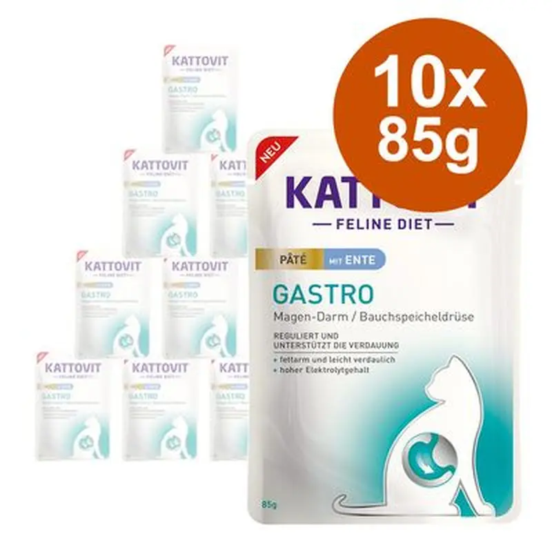 Kattovit Gastro Pat 10 x 85g - Duck
