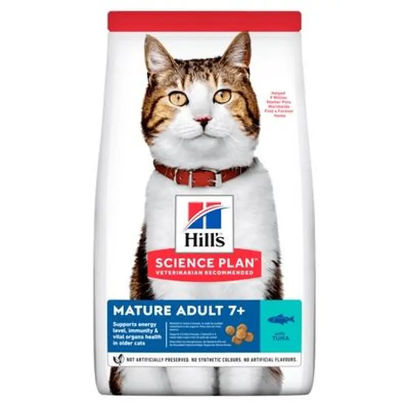 Hill's Science Plan Mature Adult Tuna - 8kg + 2kg Free!