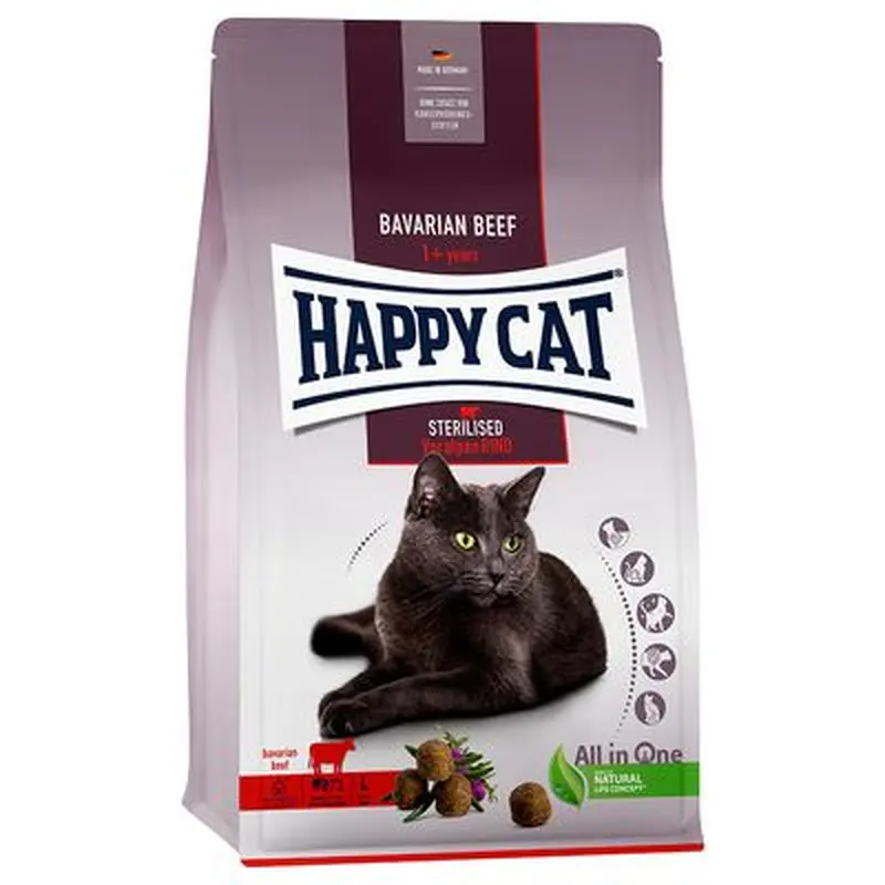 Happy Cat Sterilized Adult Pre-Alpine Beef - 4 kg
