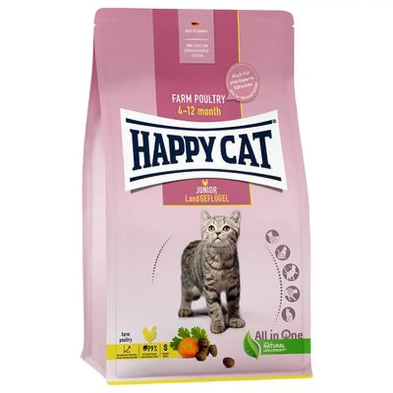 Happy Cat Young Junior Farm Poultry - 4kg