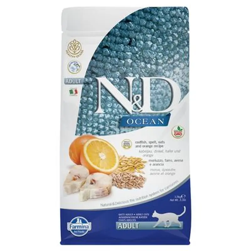 Farmina N&D Ocean Healthy Cereal Cod & Orange Adult - 1.5 kg