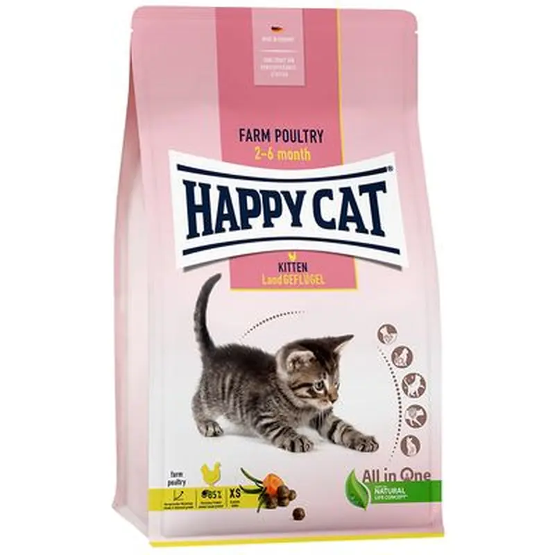 Happy Cat Young Kitten Country Poultry - 1.3kg