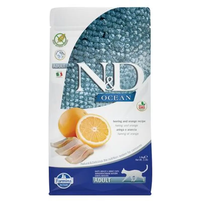 Farmina N&D Ocean grain-free Herring & Orange Adult - Saver Pack: 2 x 5 kg