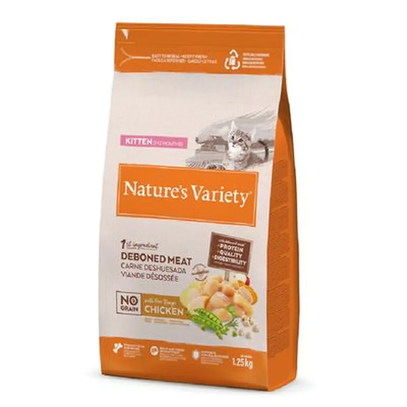 Nature's Variety No Grain Kitten Free-Range Chicken - Economy Pack: 2 x 1.25kg