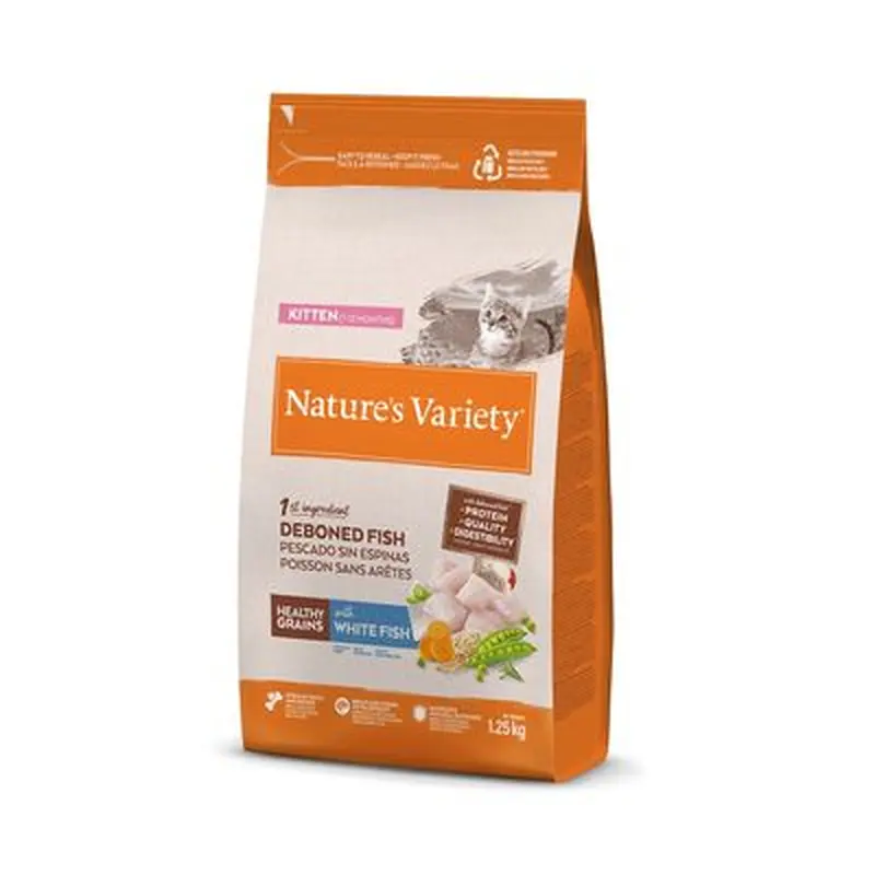 Nature's Variety Healthy Grains Kitten White Fish - 3kg