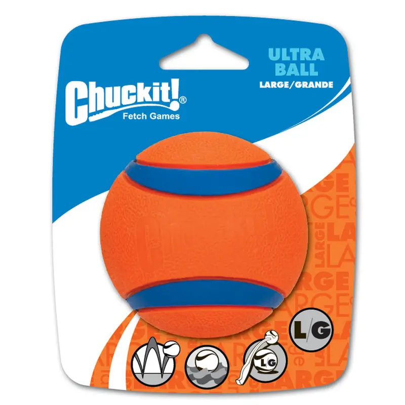 Chuckit! Ultra Ball Dog Toy Blue/Orange LG