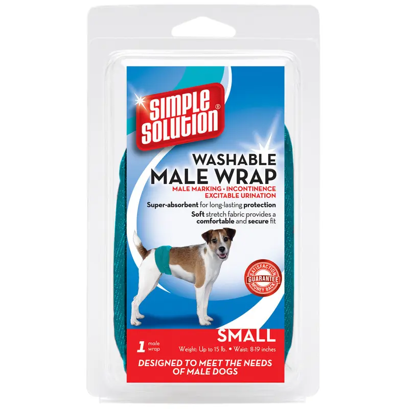 Simple Solution Washable Male Wrap Blue SM