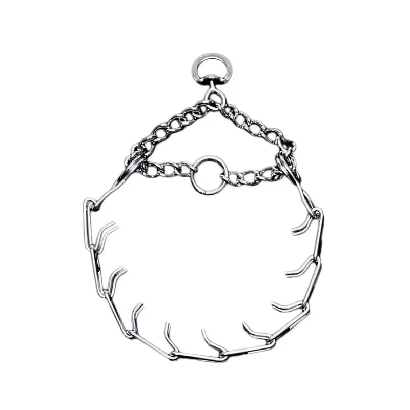 Titan Prong Training Dog Collar Nickel, Chrome 4 mm x 22 in