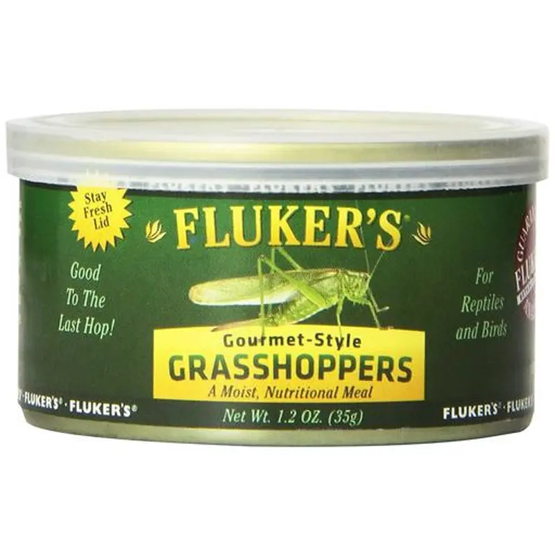Fluker's Gourmet Canned Grasshoppers 1.2 oz. 