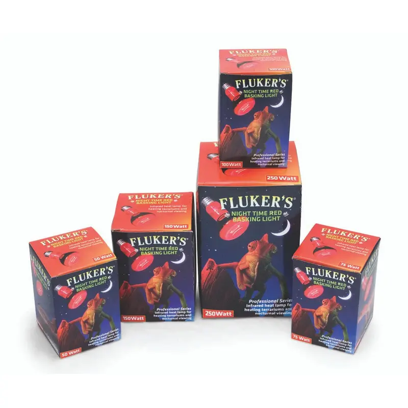 Fluker's Night Time Red Basking Spotlight Infrared Heat Lamp 75 Watts