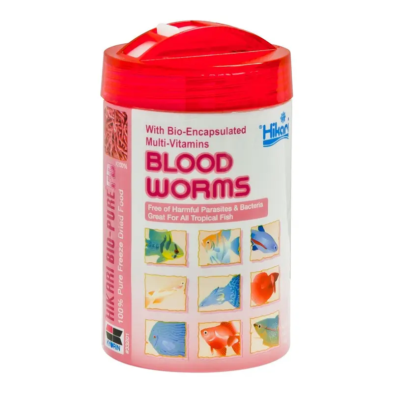 Hikari Bio-Pure Bloodworms Freeze Dried Fish Food 0.42 oz