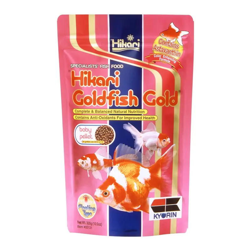 Hikari Goldfish Gold Pellets Fish Food 10.5 oz Baby