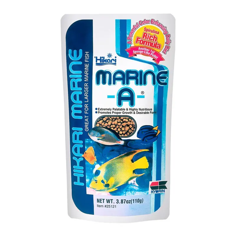 Hikari Marine A Pellets Slow Sinking Fish Food 3.87 oz