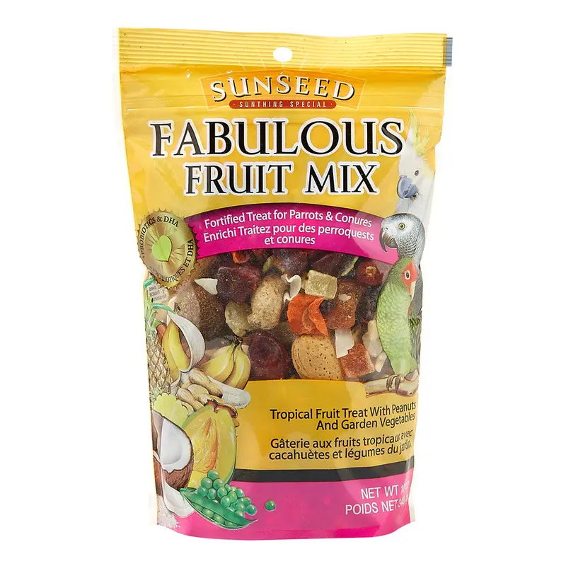 Sun Seed Fabulous Fruit Mix Parrot Treat 12 oz