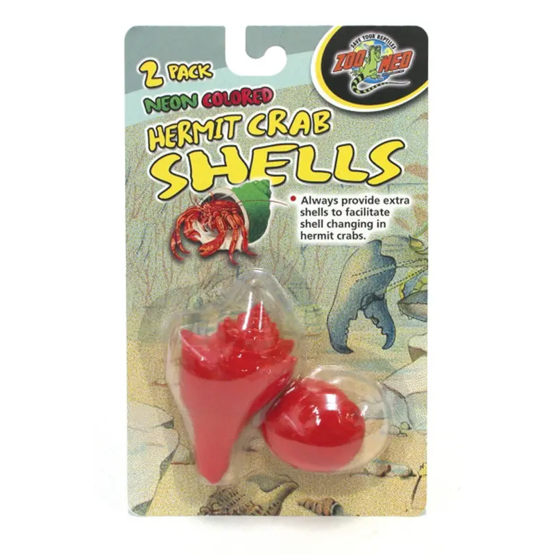 Zoo Med Hermit Crab Decorative Shell Neon Shell Assorted 2 Pack