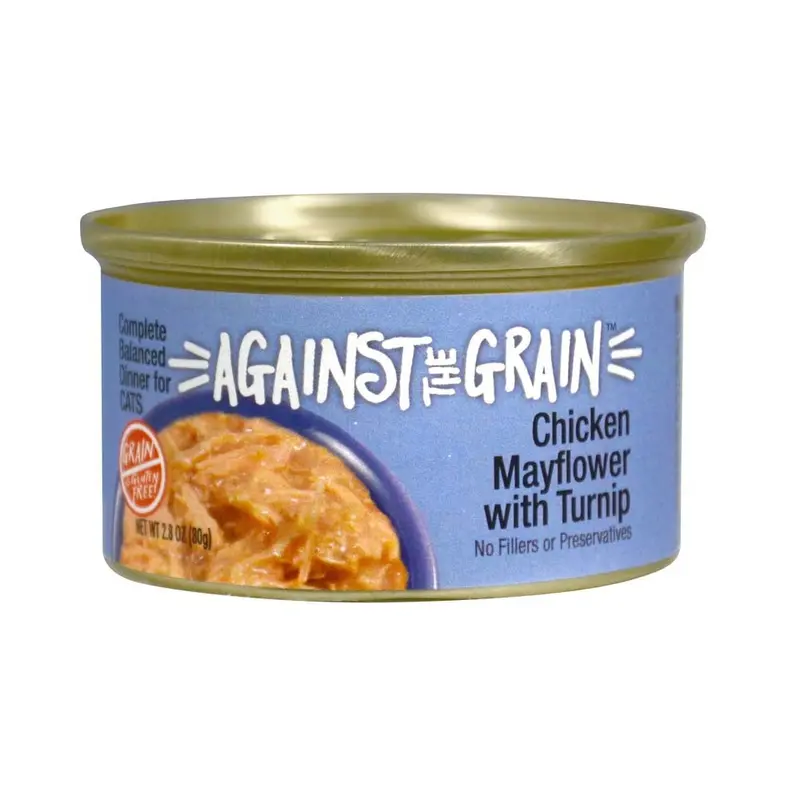Against the Grain Chicken Mayflower With Turnip Dinner Wet Cat Food 2.8oz