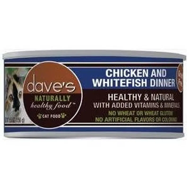 Dave's Pet Food Cat Chicken White Fish 5.5oz 