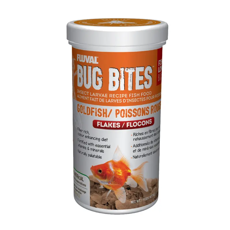 Fluval Bug Bites Goldfish Flakes 3.17 oz