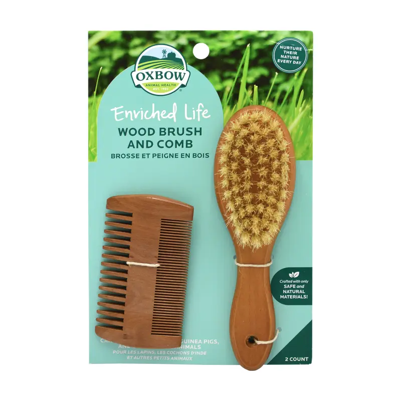 Oxbow Animal Health Enriched Life Small Animal Wood Brush & Comb One Size