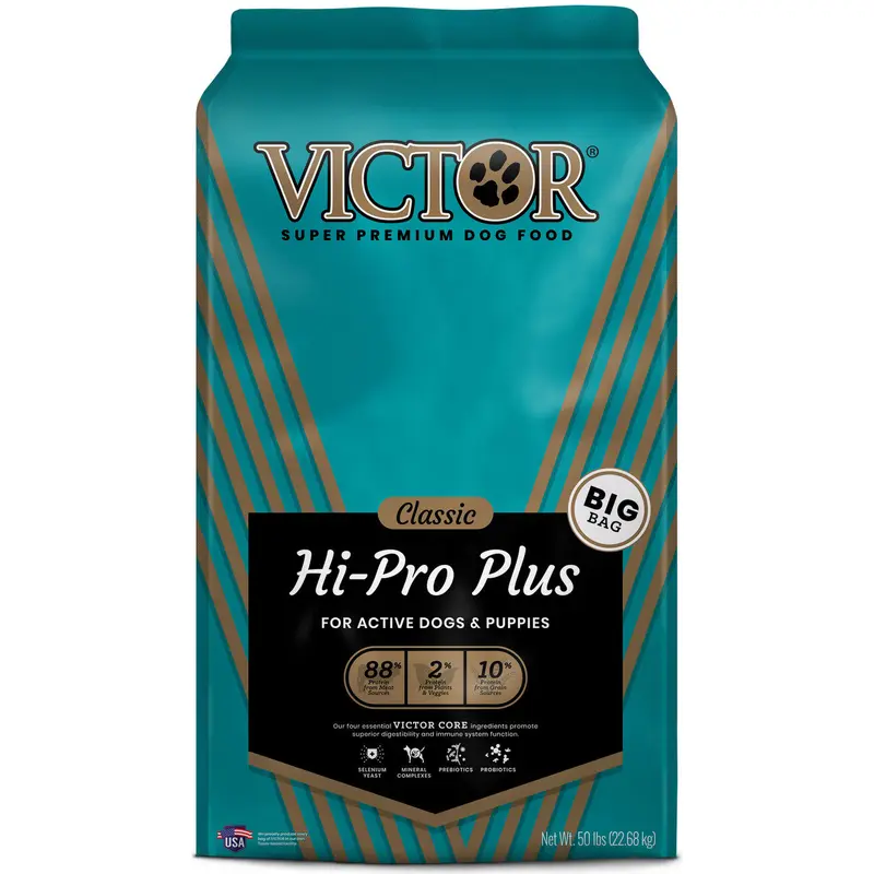 Victor Super Premium Dog Food Classic Hi-Pro Plus Dry Dog Food Beef 50lb