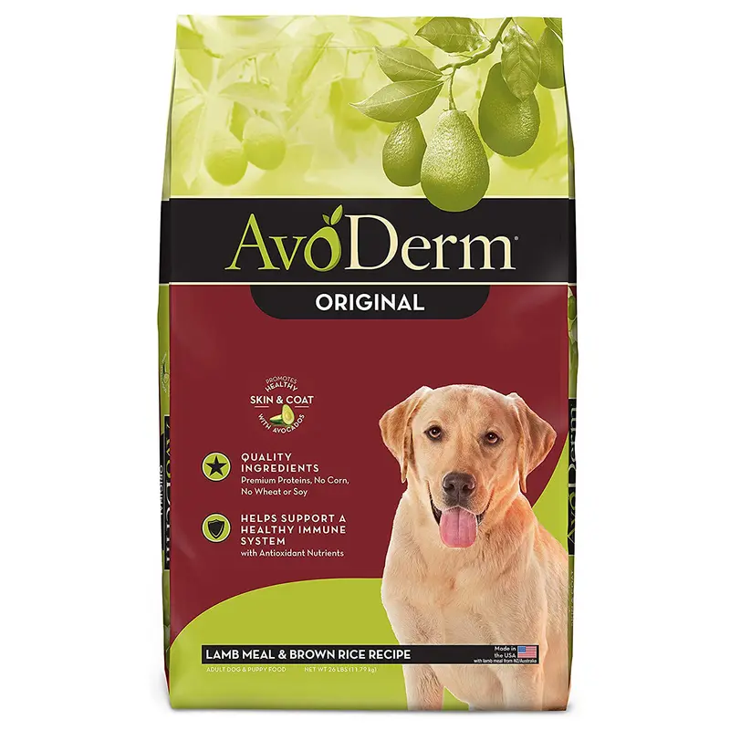 AvoDerm Original Dry Dog Food - Lamb & Brown Rice - 26lb Bag