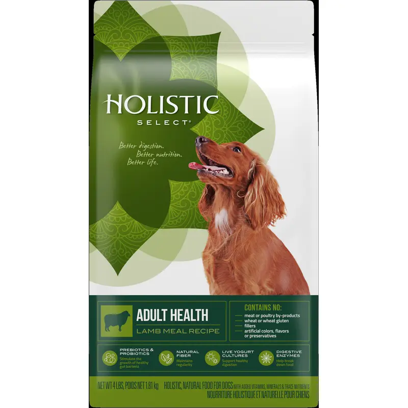 Holistic Select Lamb Recipe Adult Dry Dog Food 30lb