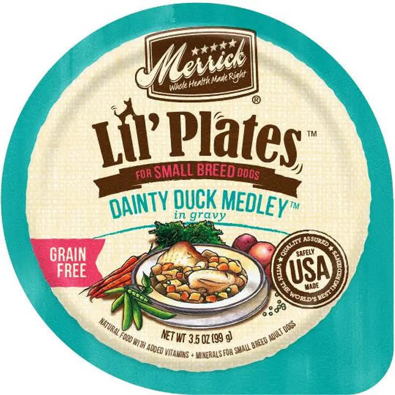 Merrick Lil'Plates Grain Free Dainty Duck Medley 12/3.5oz 