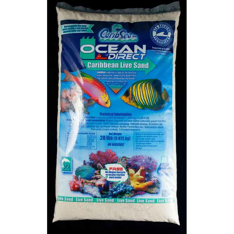 CaribSea Ocean Direct Live Original Grade Aquarium Sand 20 lb