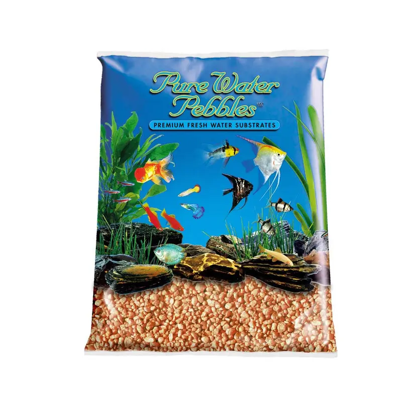 Pure Water Pebbles Premium Fresh Water Coated Aquarium Gravel Neon Pink 6/5 lb