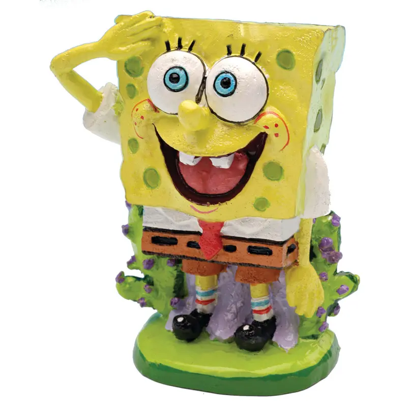 SpongeBob Square Pants Aquarium Ornament Multi-Color 2 in Mini