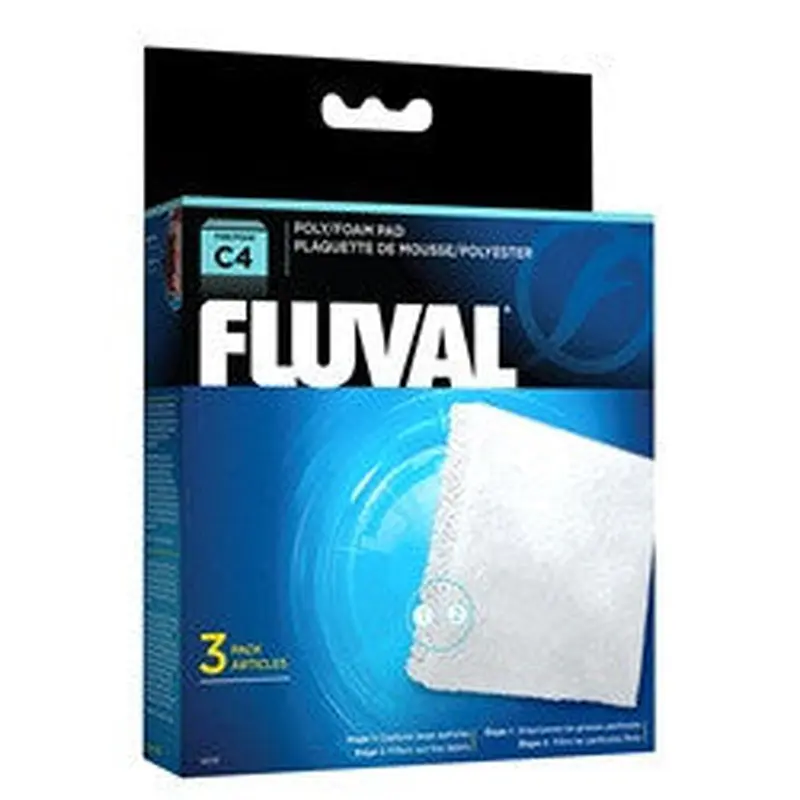 Fluval C4 Poly Foam Pad, 3 Pack 14010