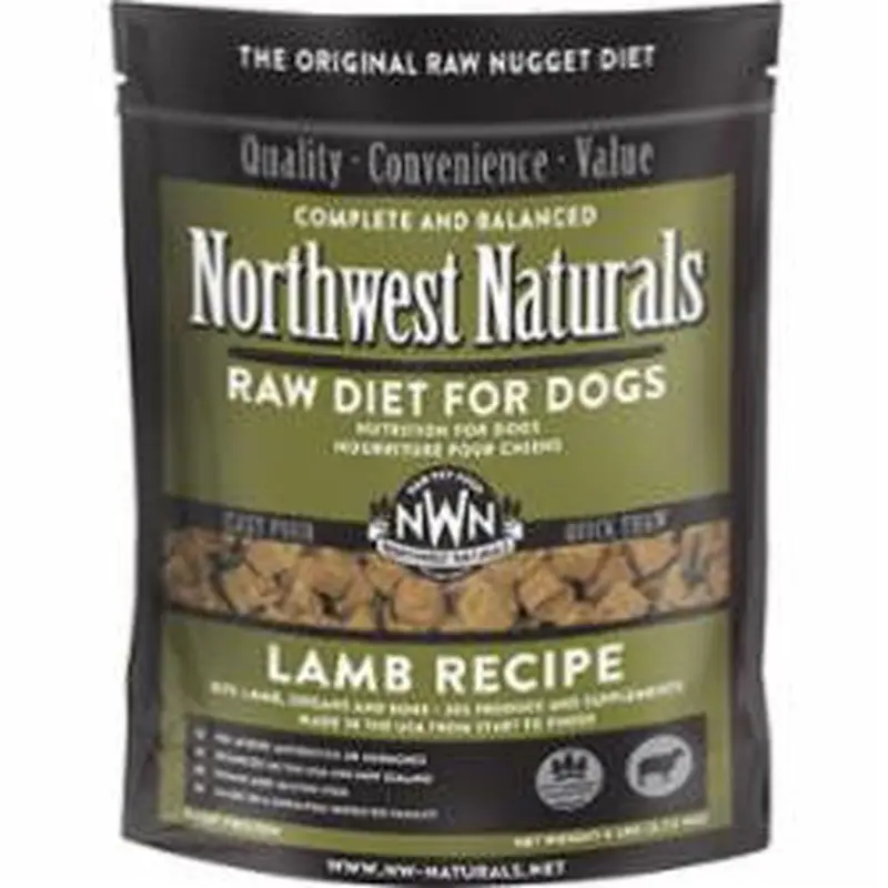 Northwest Naturals Dog Frozen Lamb Nuggets 6lb 