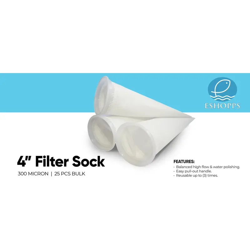 Eshopps Ring Micron Filter White 4 in 25 Pack