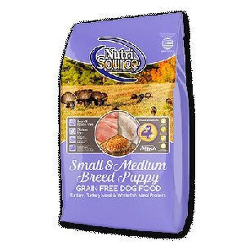 Nutri Source Grain Free Small/Medium Breed Puppy Food 15lb 