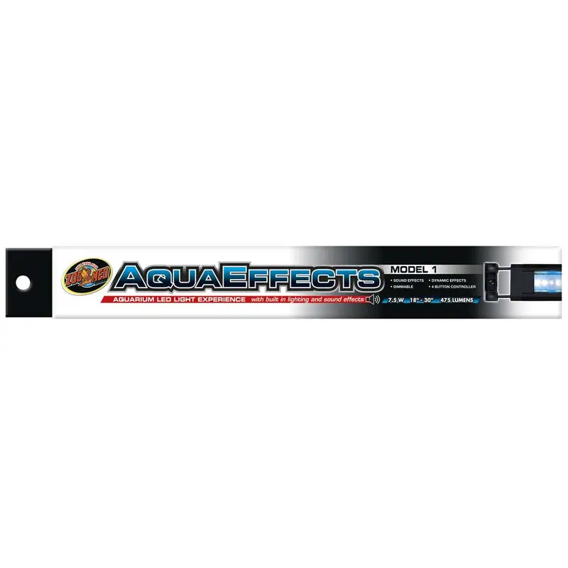 Zoo Med AquaEffects Model 1 LED Light Fixture Black 18 in