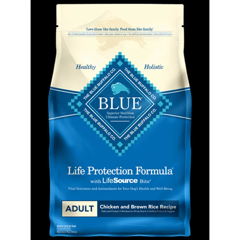 Blue Buffalo Chicken & Rice Recipe Adult Dry Dog Food 15lb