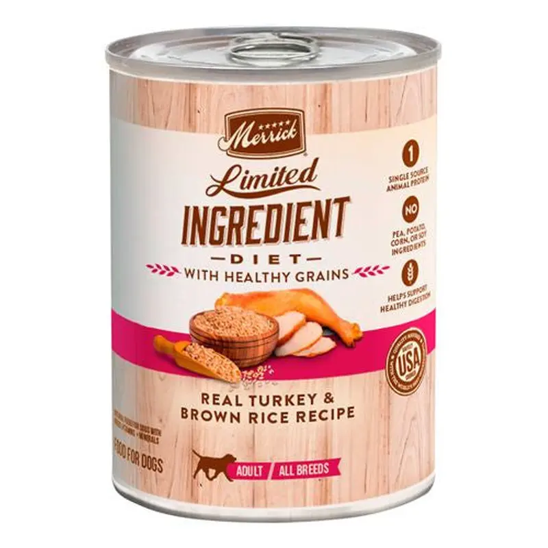Merrick Limited Ingredient Diet Healthy Grains Real Turkey Recipe 12 / 12.7 oz