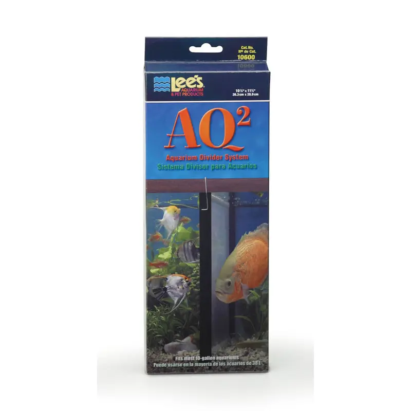Lees AQ2 Aquarium Divider System Black 10 gal 10x12 in