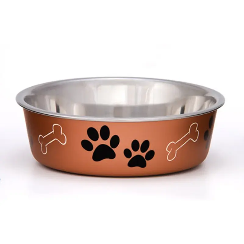 Loving Pets Metallic Dog Bowl Copper MD